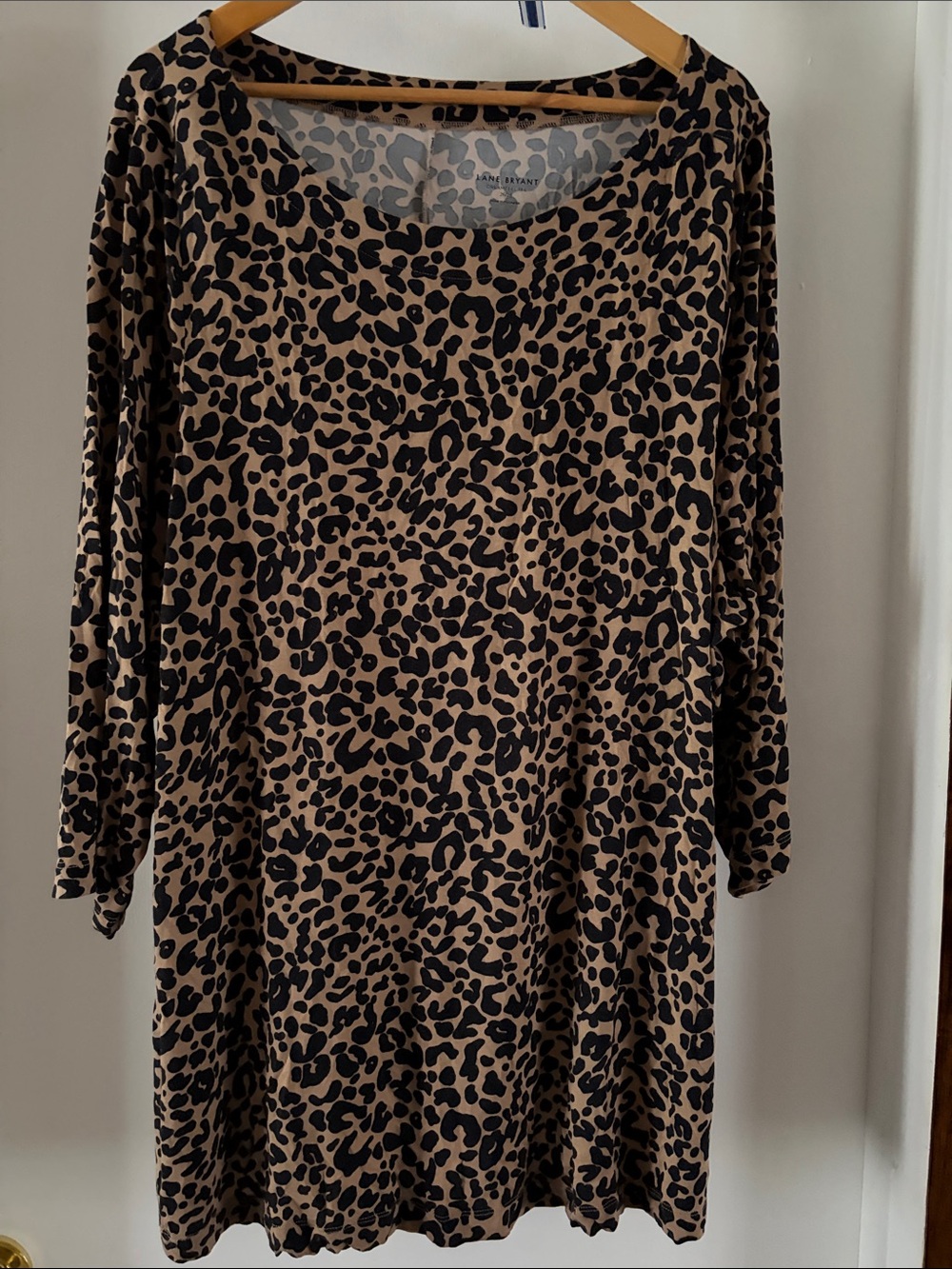 Lane Bryant Leopard Print Tunic - Tan and Black